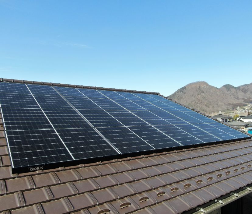 太陽光発電システム　6.400kw設置 写真