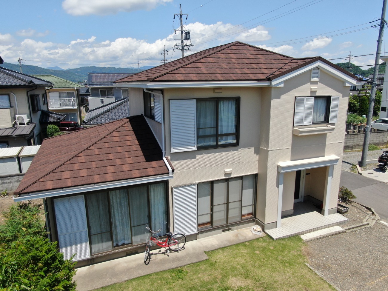 長野県千曲市で屋根・外壁リフォームでどこから見てもピカピカ！