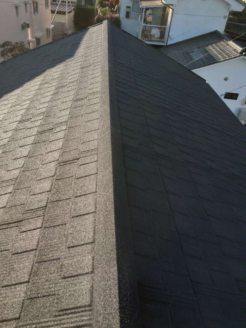 瓦屋根をLIXILのTルーフ モダンNで葺き替えリフォーム 屋根の耐震性UP！