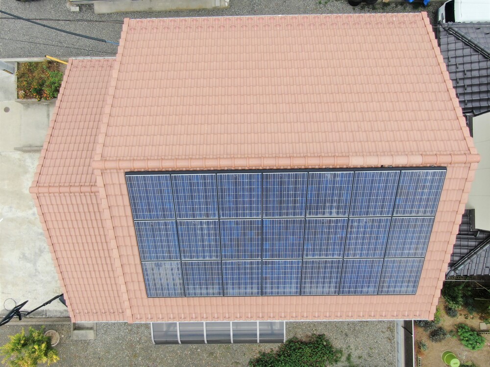 シャープの太陽光発電システム3.213ｋｗ設置　自家消費でエコな暮らしを！
