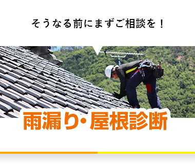 そうなる前にまずご相談を！雨漏り・屋根診断