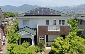 長野県上田市で屋根の葺き替え・太陽光発電システム5.52ｋｗ設置工事　Asmile(アスマイル)リフォーム現場