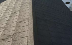 瓦屋根をLIXILのTルーフ モダンNで葺き替えリフォーム 屋根の耐震性UP！
