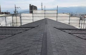 長野県長野市でスレート屋根をTルーフモダンでカバーリフォーム