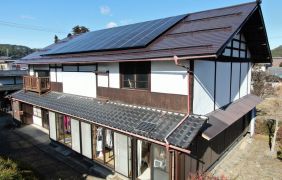 太陽光発電・蓄電池システム設置と同時に屋根塗装リフォーム