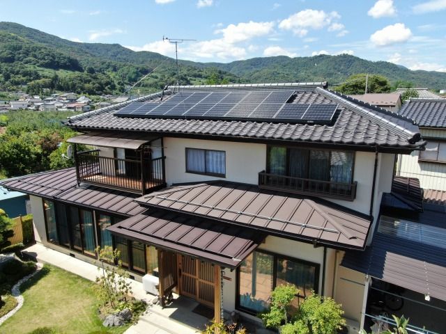 太陽光発電システム ハンファジャパン3.200Kw　蓄電池 ニチコン7.4kWh 写真